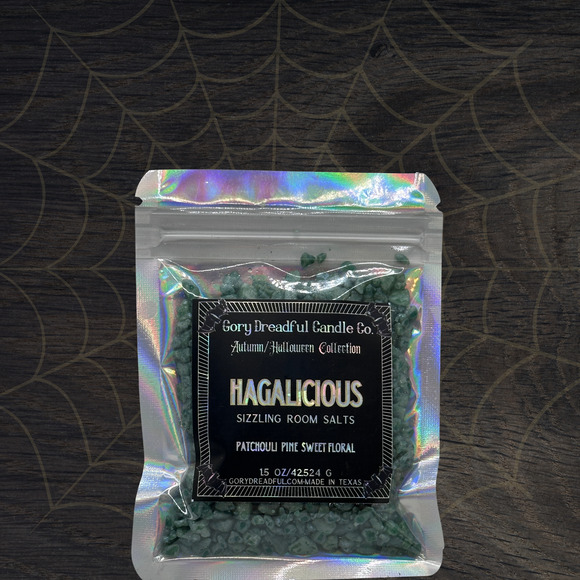 Hagalicious Sizzling Room Salt Crystal Potpourri: Patchouli Pine Florals - Mini - Picture 1 of 7